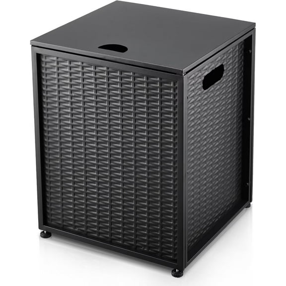 Propane Tank Cover Table for Standard 20 lbs Propane Stove, Outdoor Patio Gas Tank Storage Side Table