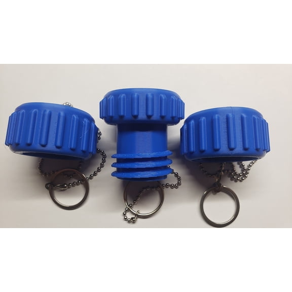Propane Tank Dust Cap & QCC1 Connector Plug Set | LP Stow Kit by Hart's Hearth & Homestead | Includes 2 OPD Valve Caps with Stainless Steel Chains | Fits Standard 20 lb LP Cylinders | Made in USA
