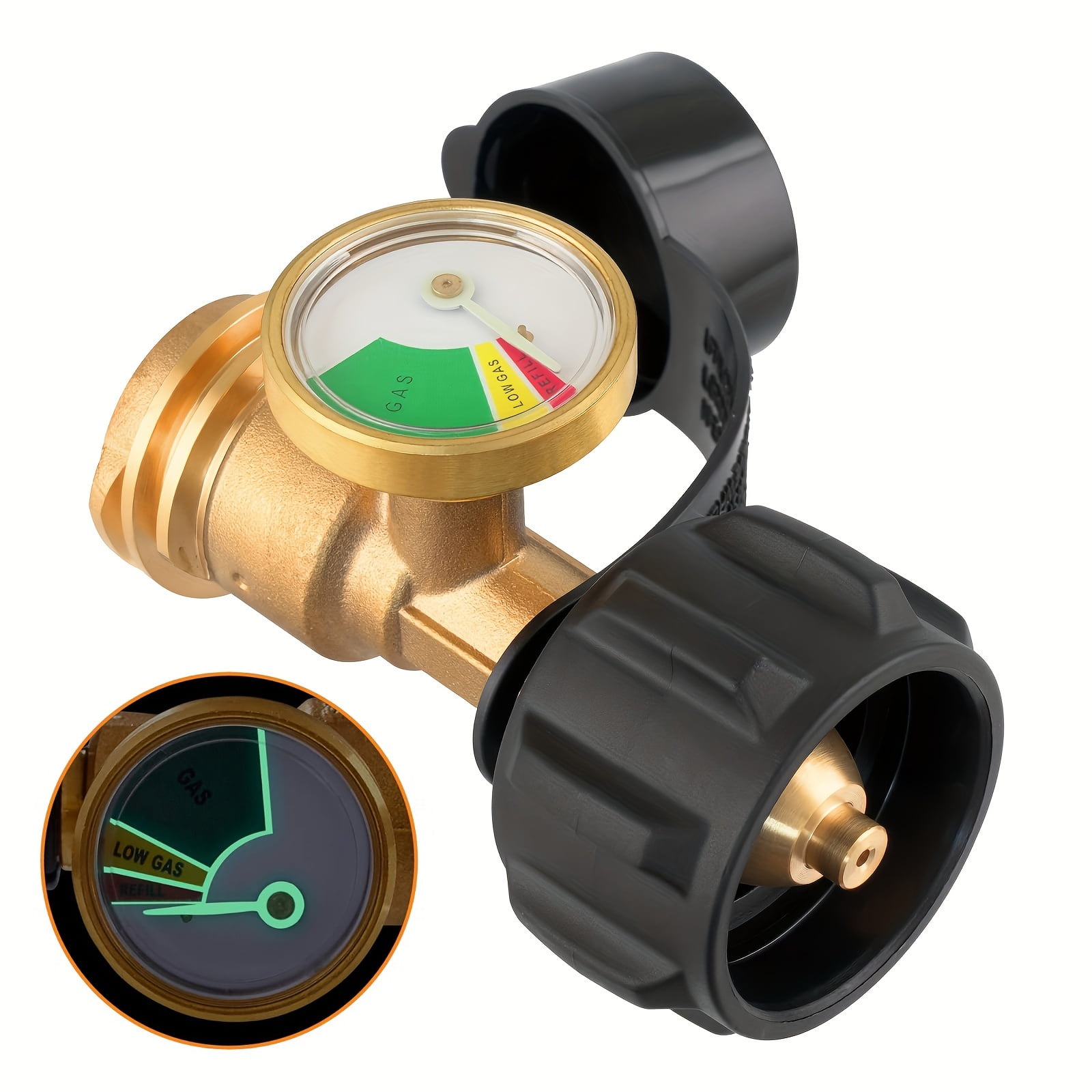 Propane Tank Gauge Level Indicator, ACME/QCC1/Type1 Propane Adapter ...