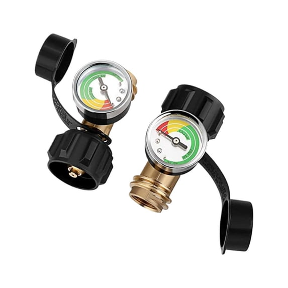 Propane Tank Gauge, Propane Tank Gauge Level Indicator Leak Detectors for 5-40 Pound LP Tanks, Propane Pressure Gas Gauge for Grill, Heater, RV Camper
