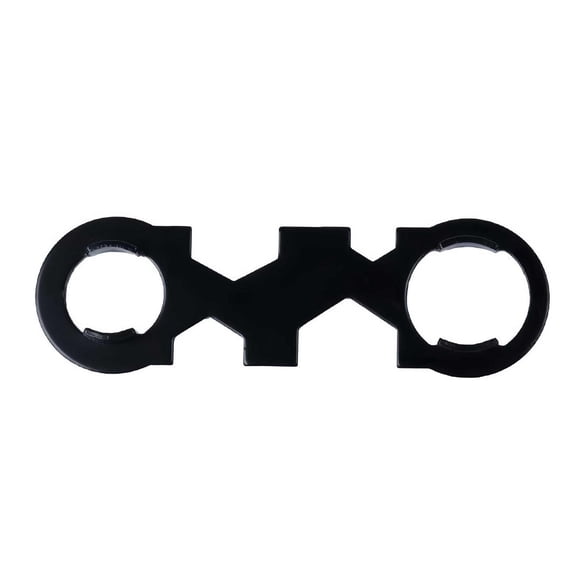 Propane Tank Wrench Gas Valve Wrench Multi-Function Outdoor Camping Tool for Grills and Rvs, 6 Inch Black Gas Spanner