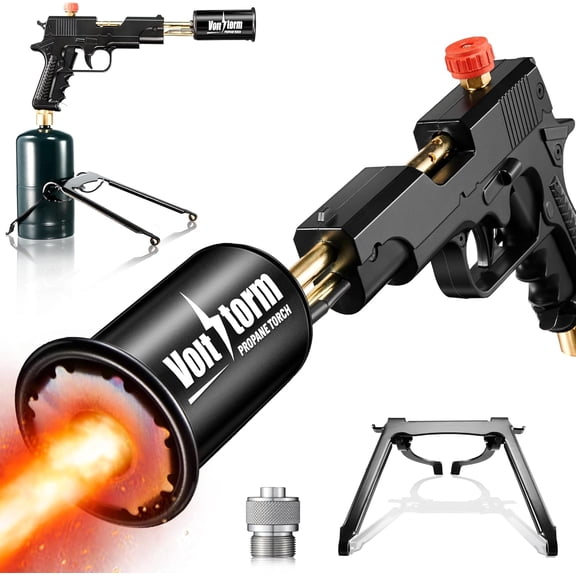 Propane Torch 400,000 BTU High Output Kitchen Cooking Torch High Intensity Trigger Start Torch Lighter for Searing Meat Charcoal Lighter BBQ Tank Not Included