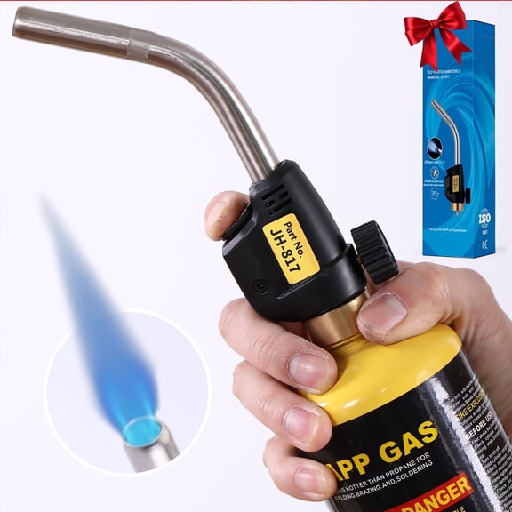 Propane Torch Head – Adjustable Flame Gas Burner Nozzle for Welding, Soldering, Brazing, Heating and DIY Projects