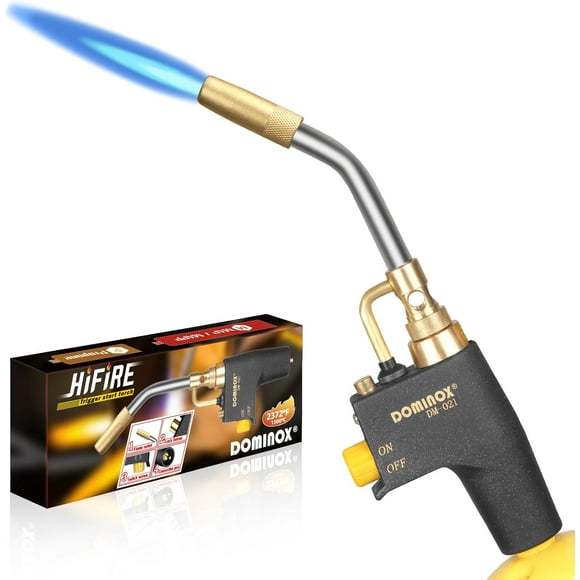 Propane Torch Head for MAP, MAPP and Propane Tank, High Intensity Trigger Start Torch, for Soldering, Ignition, Cooking, Lighting (Not Included Gas Tank)