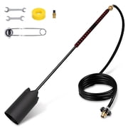 Propane Torch Weed Burner with 10FT Hose & Regulator, 500,000 BTU Heavy Duty Weed Burner with Flint Striker, Ideal for Snow Melting, Roofing, Roads & DIY Projec