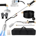 thumbnail image 1 of Propane Torch Weed Burner Kit, High Output with Long/Short Mode, Heavy Duty Blow Torch Flamethrower with 12.5FT Hose, Dual Fuel Support for Weed Burning, Melting Ice and Snow, Roofing and BBQ, 1 of 7