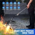 thumbnail image 1 of Propane Torch Weed Burner Kit, High Output Weed Torch with 11.5FT Hose, Self Igniter Weed Torch Flamethrower for Weeding, Roof Asphalt, Melting Snow, Road Marking (Blue), 1 of 7