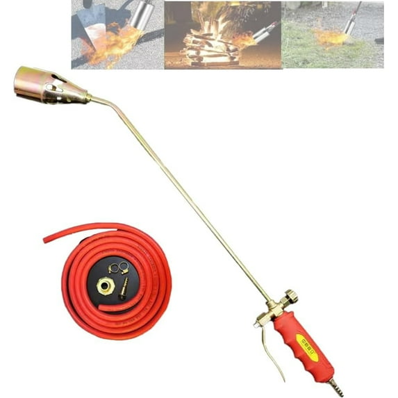 Propane Torch Weed Burner Kit, Synthetich Propane Torch Weed Burner, Consequentlk Torches for Outside, Frontaley Portable High Output Self Igniting(1.2M-2M hose)