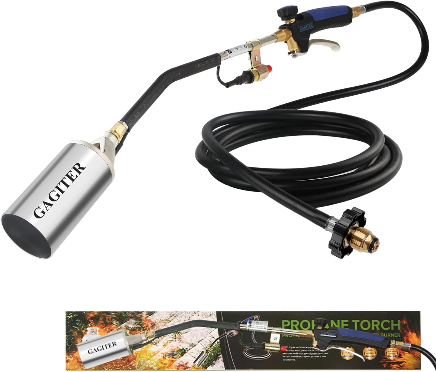 Propane Torch Weed Burner Kit,Weed Torch 1,200,000 BTU Blow Torch with