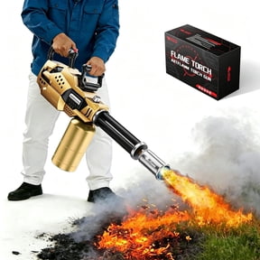 Propane Weed Burner Torch with Detachable Long Handle, Heavy Duty High Heat Torch for Garden, Cooking, Wood Working, Ice Melting, Camping, RV | Propane Tank Not Included