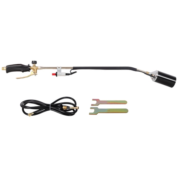 Propane Weed Torch with 10FT Hose, High Output Flame Weeder with Self-Igniter and Turbo Trigger, Heavy Duty Blow Torch for Garden Weed Control, BBQ, Snow Melting, Ice Thawing