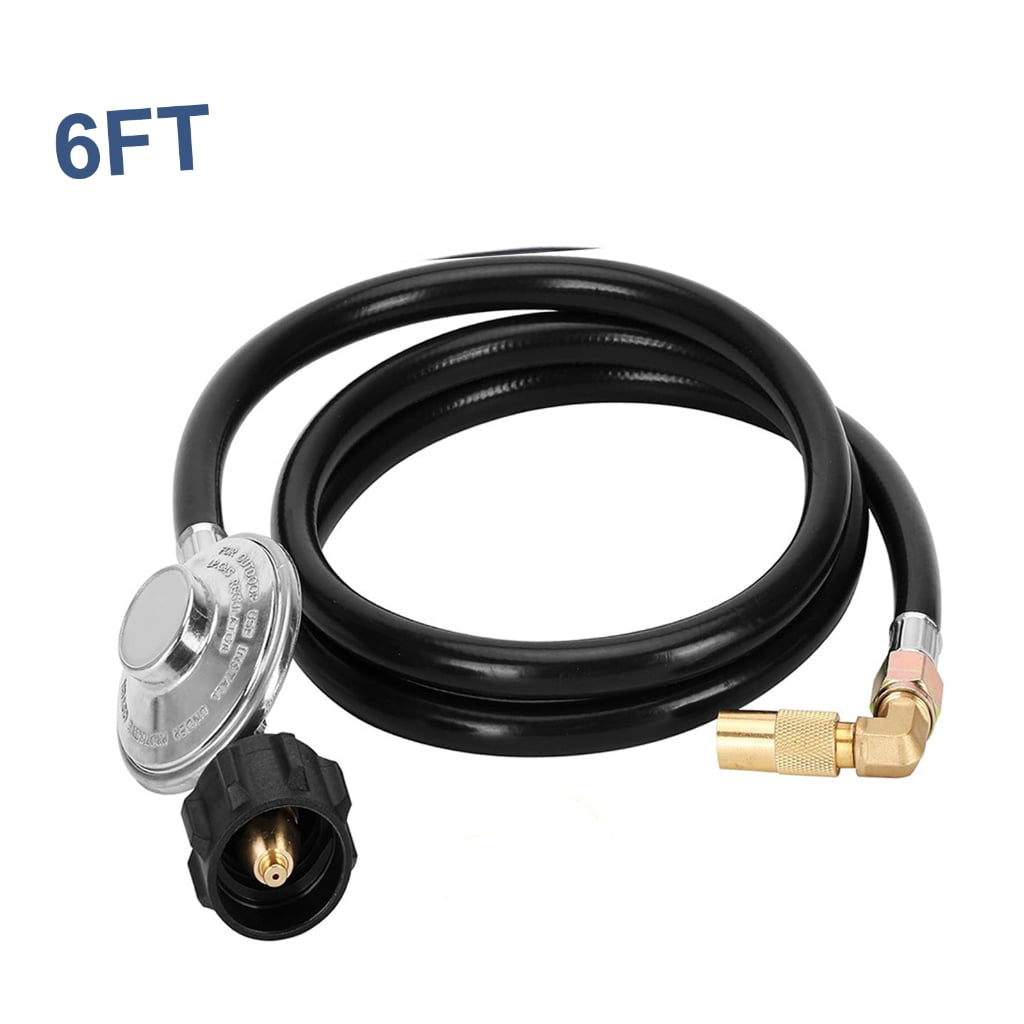 Propanes Hose Quick Connect Fittings BBQ Grills Connector with Elbow Adapter