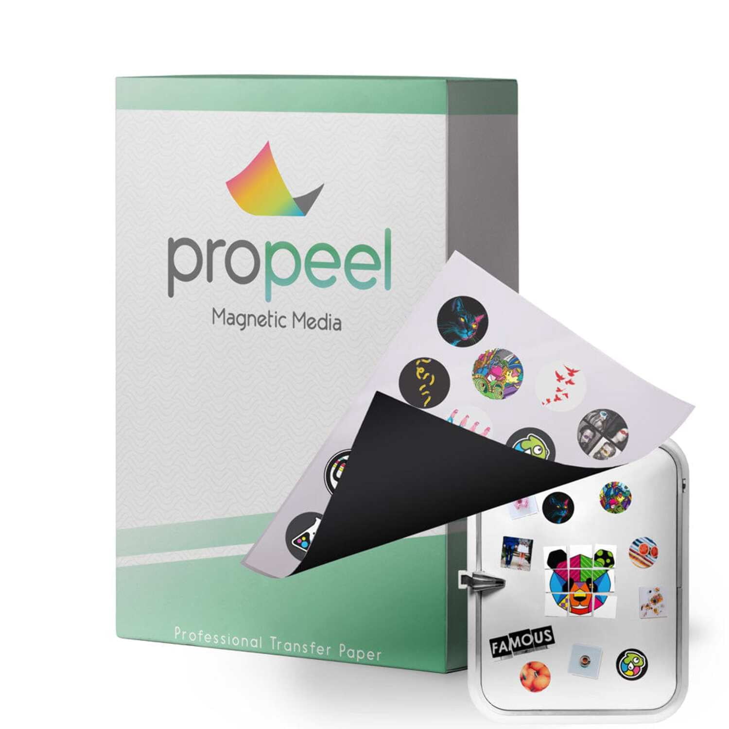 Propeel Magnetic Media for White Toner Laser Transfer Printers