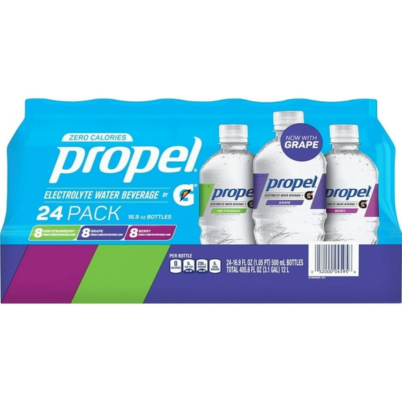 Propel Flavored Water, Variety, 16.9 Ounce (24 Count)