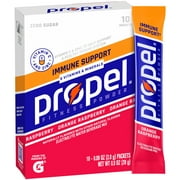 Propel Immune Support Electrolyte Drink Mix Powder, Orange Raspberry, 10 Count Packets