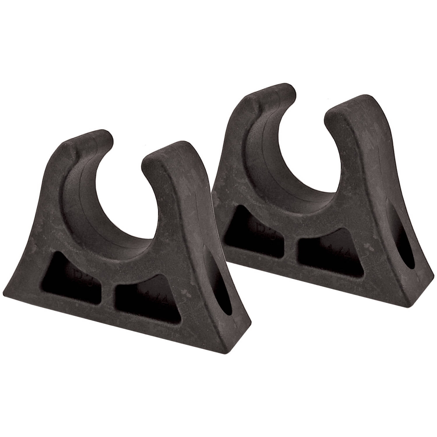 Propel Paddle Gear Kayak Accessories 1.5" Black Rubber Paddle Clip, 2 Pack