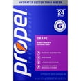 thumbnail image 1 of Propel Zero Sugar Grape, On the Go Packs, Electrolyte Powder Drink Mix, 0.11 oz, 24 Count packets, 1 of 7