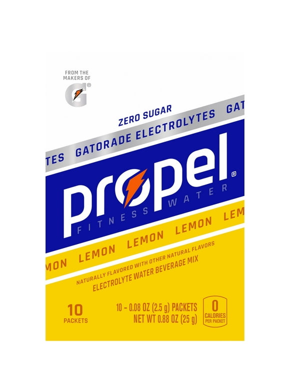 Propel Zero Sugar Electrolyte Water Beverage Mix Lemon 0.08 Oz 10 Count
