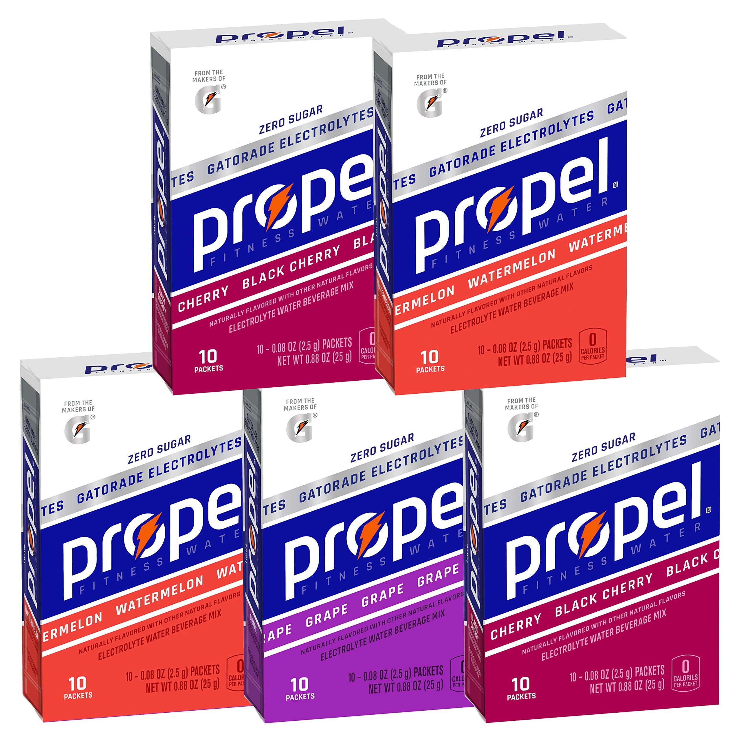 Propel Powder Packets, 3 Flavor Variety Pack, Electrolytes, Vitamins