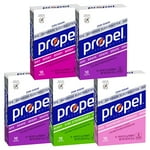 Propel Water Beverage Powder Mix with Electrolytes and Vitamins, Variety Pack, .08 Ounce Packets, 50 Count