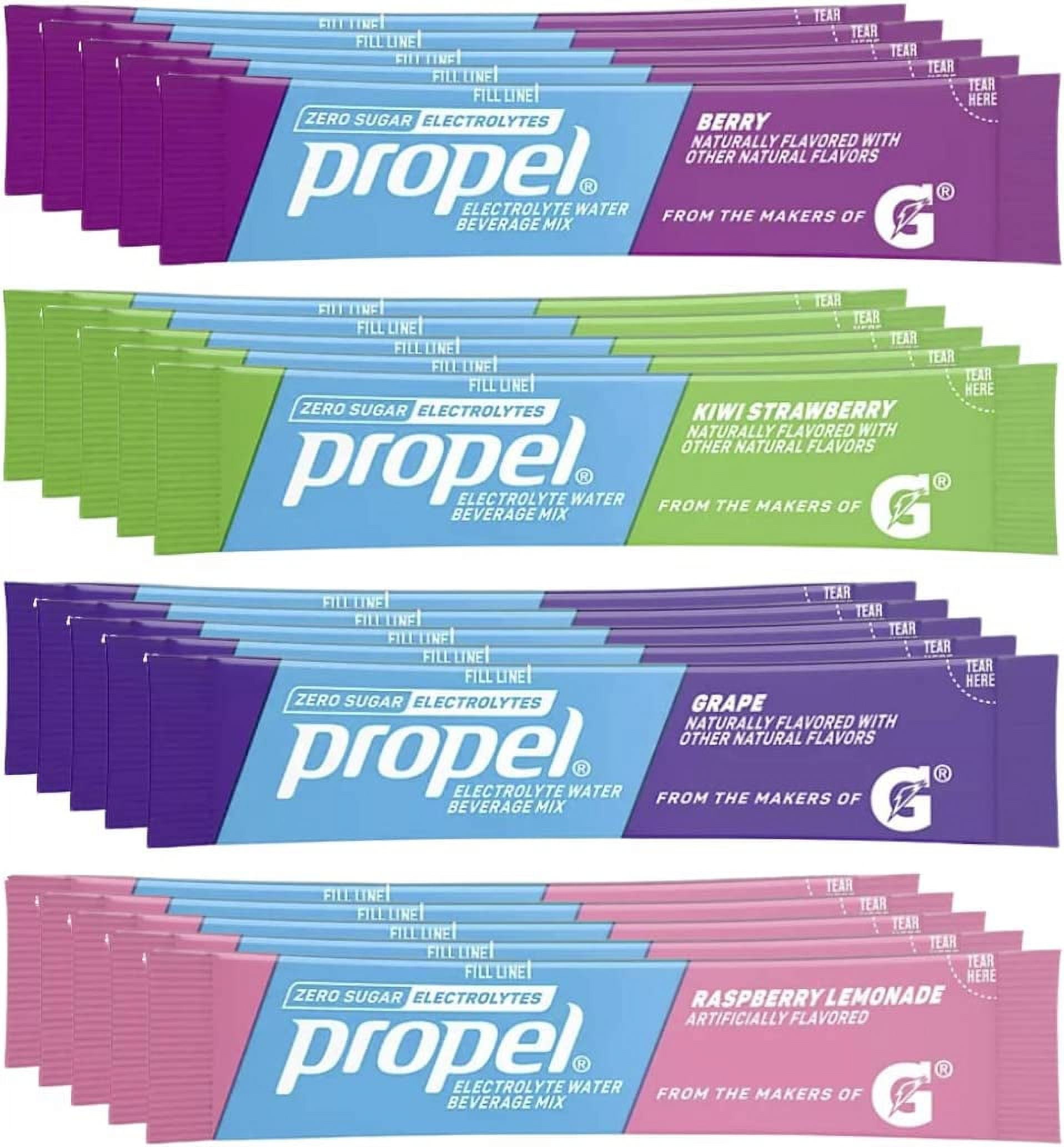 Propel Powder Packets, 4 Flavor Variety Pack With Electrolytes, s And