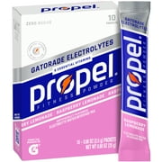 Propel Zero Sugar Electrolyte Drink Mix Powder, Raspberry Lemonade, 0.08 oz, 10 Count