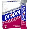 thumbnail image 1 of Propel Electrolyte Enhanced Water Drink Mix Powder Packets, Black Cherry, Zero Calorie & Zero Sugar Hydration with Electrolytes and Vitamins C & E, (10 Packets), 1 of 8