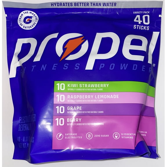 Propel Powder Variety Pack, 0.08 oz., 40 pk.