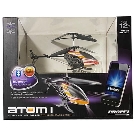 Propel RC Atom 1 Helicopter with Gyro Stabilization and Bluetooth Control