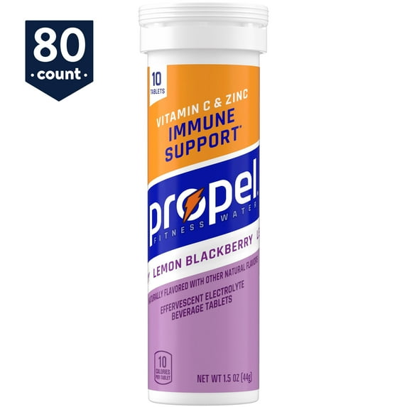 Propel Tablets Immune Support Drink Mix, Lemon Blackberry, 80 Count