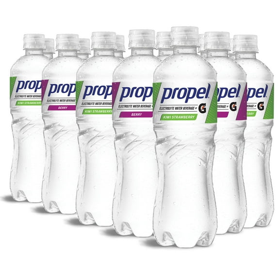 Propel Water Two-Flavor Variety Pack Flavored Water With Electrolytes, Vitamins and No Sugar 16.9 Ounces (Pack of 18)