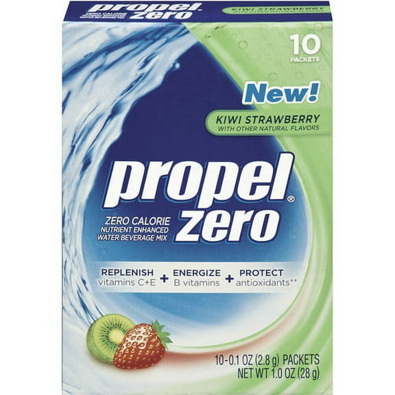 Propel Zero Kiwi Strawberry Water Beverage Mix, 0.7 Oz., 10 Count