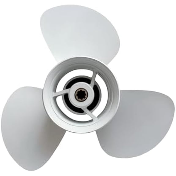 Propeller 11 3/4x7 Fit for Yamaha Outboard 9.9HP-15HP 3 Blades Aluminum Prop 8 Tooth Propel RH OEM NO: 69G-45943-00-00 11.75x7$$Watercraft