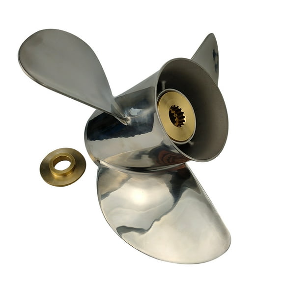 Propeller 14x17 for JOHNSON Outboard 3 Blades Stainless Steel Prop 13 Tooth RH