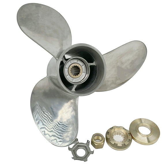 Propeller 14x19 for MERCURY Outboard 3 Blades Stainless Steel Prop 15 Tooth RH