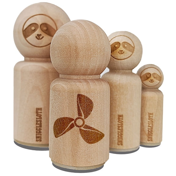 Propeller Boat Plane Aviation Pilot Fan Wing Blade Rubber Stamp for Scrapbooking Crafting Stamping - Mini 1/2 Inch