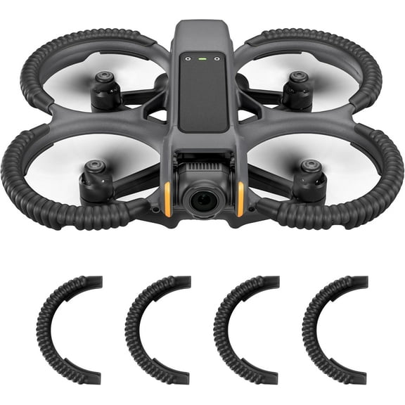 Propeller Guard Protector for DJI Avata 2 Drone Protective Bumper Anti-Collision Shockproof Prop Protector for DJI Avata 2 Fly More Combo Accessories (Black)