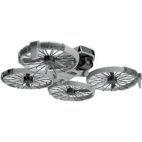 Propeller Guard for DJI Flip Drone – Lightweight TPU Anti-Collision Blade Protector, Quick-Release Fall Protection Frame (Transparent Black / Green)