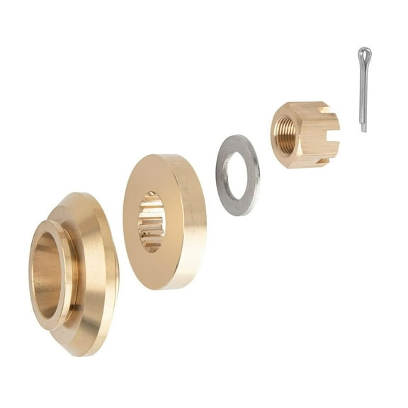 Propeller Hardware Install Kit fit Yamaha Outboard 150hp,175hp,200hp,220hp,225hp,250hp,300hp Thrust Washer/Spacer/Washer/Nut/Cotter Pin 6E5-45987-01