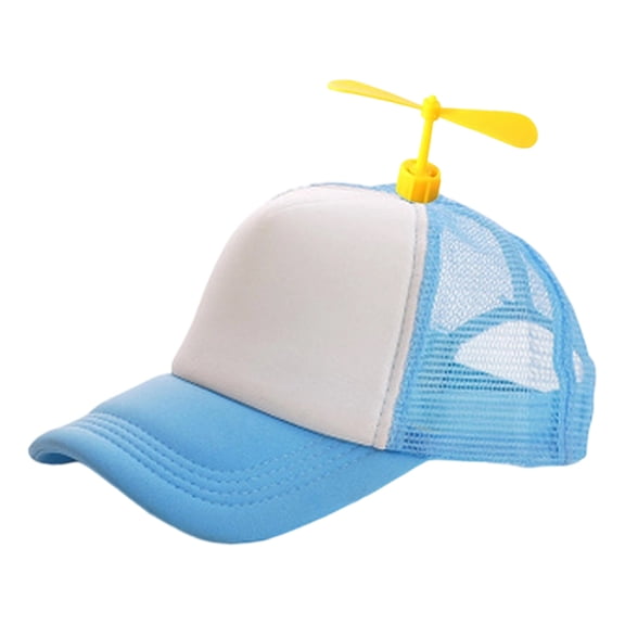Propeller Hat Baseball Cap Mesh Back Front Panel Trucker Hat for School Activities, Family Trips and Outdoor Group