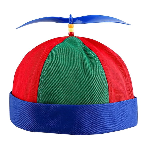 Propeller Hat Funny Rainbow Cap Helicopter for Costumes