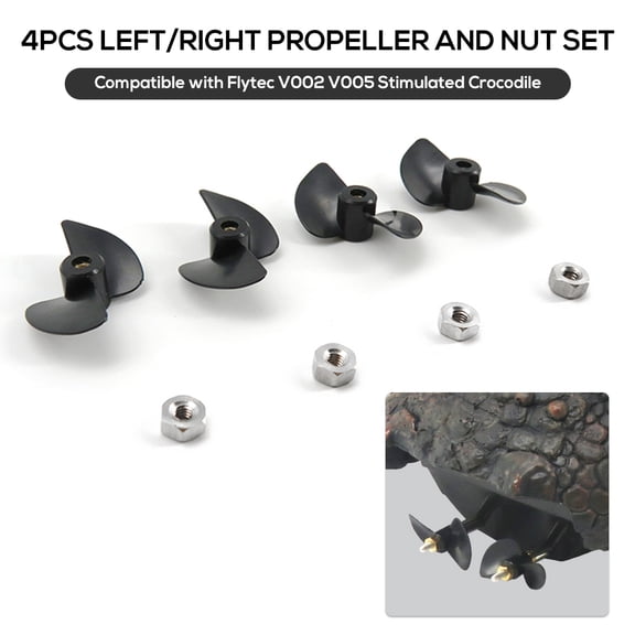 Propeller,Propeller And Set With V002 V005 V002 V005 Head 4pcs Propeller And Set Compatible With Toy Qinquan Montloxs Fapao Qisuo V002 4pcs Ziem Black