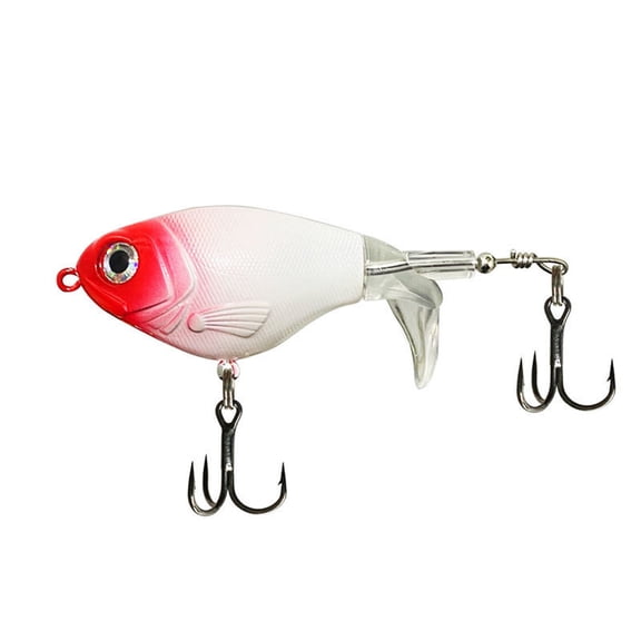 Propeller Tail Fishing Lure with Double Cutter Spinnerbait, Vibrating Reflective Design, Fluorescent Coating, Balanced Flight for Long Casts, Ideal for Lake River Saltwater Trout
