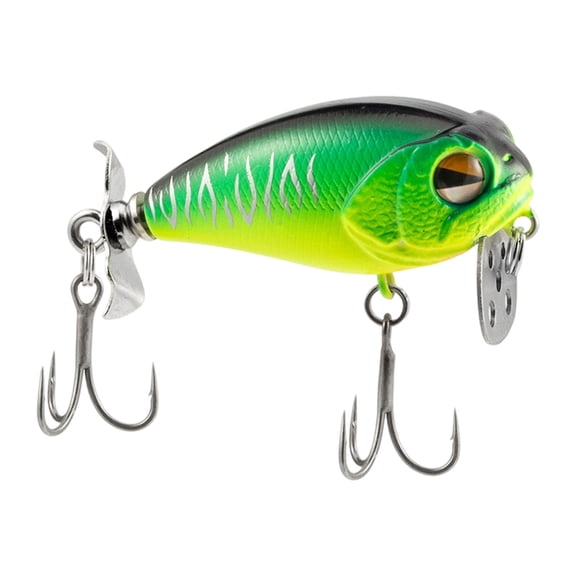 Propellers Fishing Lures With Metal Bubble Baffles and Floating for Enhances Attraction in Lake and Rivers
