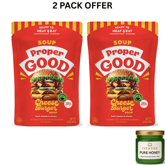 Proper Good Cheeseburger Soup, Ready in 90 Seconds, Shelf Stable Meal