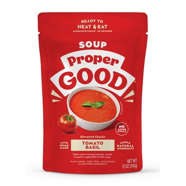 Proper Good Ready to Serve Tomato Basil Soup, 12 oz, Shelf-Stable