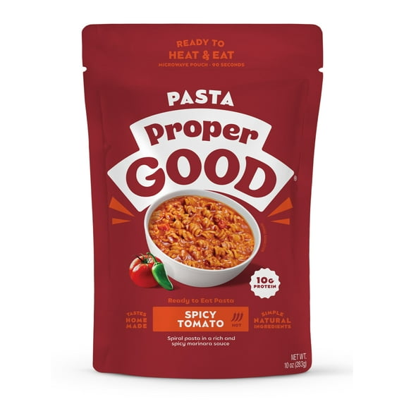 Proper Good Spicy Tomato Pasta Ready to Serve Meal, 10 oz, Shelf-Stable, 1 Pack