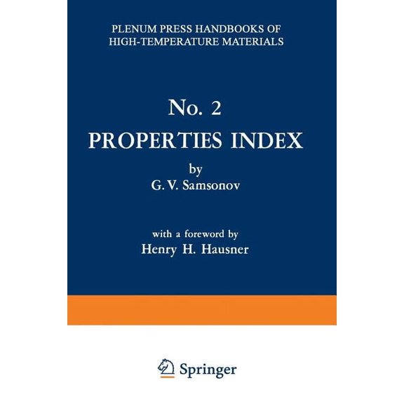 Properties Index, (Paperback)