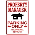 thumbnail image 1 of Property Manager - Parking Signs - Picture Art - Peel & Stick Vinyl Wall Decal Sticker Size : 9 Inches X 18 Inches, 1 of 1