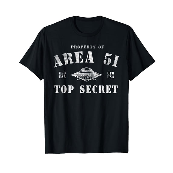 Property Of Area 51 Top Secret UFO Alien T-Shirt